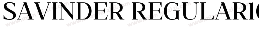Savinder Regular10字体转换